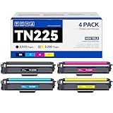 TN-225 TN225 Toner Cartridges High Yield 4 Pack Replacement for Brother TN221BK Black TN225BK TN225C TN225M TN225Y Cyan Magenta Yellow Toner Cartridge Set for HL-3140CW MFC-9130CW Printer Toner