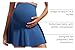 CRZ YOGA Butterluxe Maternity Flowy Tennis Skirts - High Waisted A Line Golf Athletic Casual Womens Pregnancy with Pockets Pitch Blue Medium