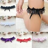 Podwiązki ślubne dla panny młodej, 3 pcs Lace Wedding Garter Multicolor One Size Fits XS-M(Color20)
