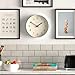 JONES CLOCKS® Studio Wall Clock | Modern Round Style | 12 inch | Pale Blue | Easy to Read Numbers | Versatile Design for Kitchen, Living Room or Office