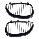 Astra Depot Matte Black Kidney Grille Grill Compatible with 2003-2010 BMW E60 E61 525i 530i 535i 540i 545i 550i 525xi 530xi 535xi