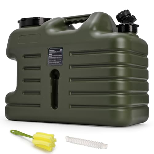 Dicunoy 5 Gallon Water Container with Spigot, Portable Water Storage Jug for Camping, Sturdy Thick Water Storage Tank, BPA Free, No Leak for Outdoor, Car, Hiking, Hurricane Supplies, Emergency