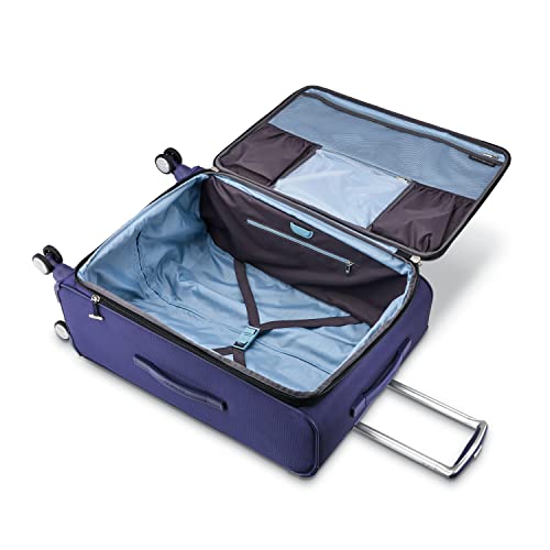 Image of Samsonite Solyte DLX Softside Expandable Luggage with Spinner Wheels, Iris Blue, 3-Piece Set (20 /25 /29)