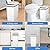 zhuoquan Automatic Trash Can, Touchless Motion Sensor Garbage Can with Lid, Smart Plastic Slim Wastebasket for Bathroom, Office, Rv, Bedroom, Living Room, White