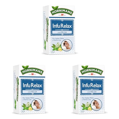 Hornimans Infu Relax | Infusión con Melisa 100% Natural | 20 bolsitas | Sin Teína (Paquete de 3)