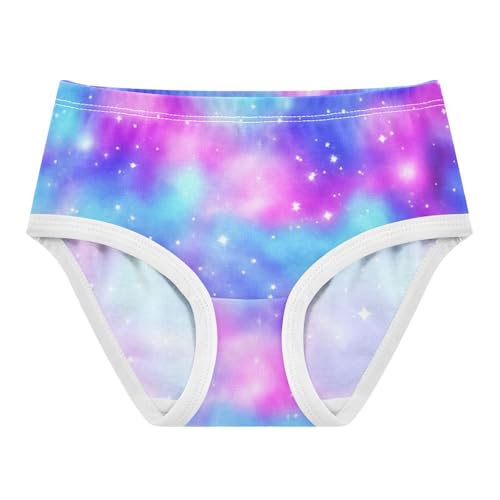 Bright Girls Underwear Toddler 2t Cotton Cute Panties Girl Galaxy Rainbow Clouds Blue Pink Briefs Undies Kids