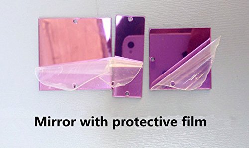 Sew On Acrylic Purple Mirror Diamante Rhinestone Crystal Flat Back Mirror Beads With Hole For Diy Wedding Dress Clothing Bags Shoes Decoration #TOP3