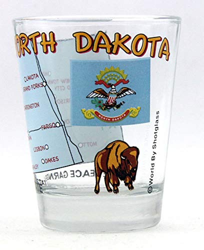 North Dakota The Peace Garden State All-American Collection Shot Glass
