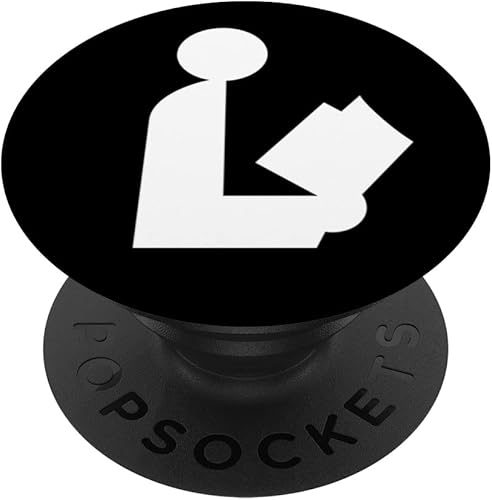 Reading Book Library Bookstore Non Fiction Quiet Privacy Fun PopSockets Swappable PopGrip