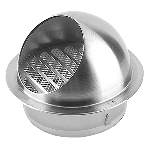 ZHDLdpUS extractor externo ronda buzo hocico campana de aire de acero inoxidable 304 fácil de instalar, para apartamentos, ventilación rápida calibre 3,2 pulgadas/6,9 pulgadas/7,1 pulgadas/9,8