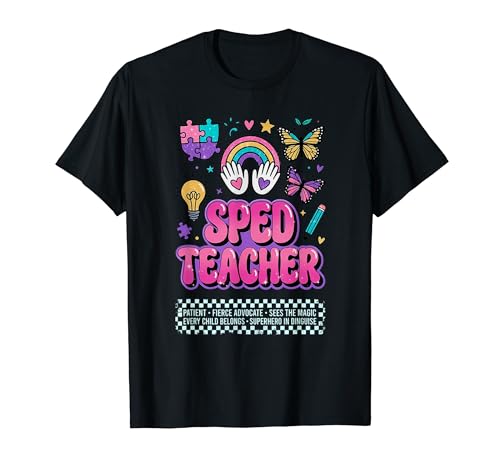 SPED Teacher Fierce Advocate Rainbow Inclusion �O���t�B�b�N T�V���c
