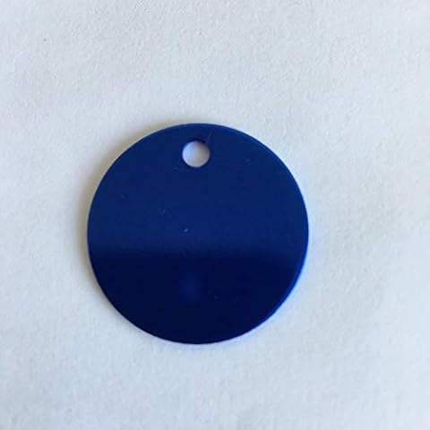 Colorful Round Anodized Aluminum Stamping Blanks Discs 25mm (Pack of 10) (Dark Blue) Cover