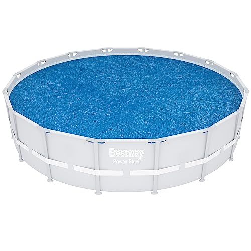 Bestway Flowclear Solarabdeckplane, Ø 462 cm, für runde 457 cm und 488 cm Aufstellpools, blau, 58253, 457 cm / 488 cm