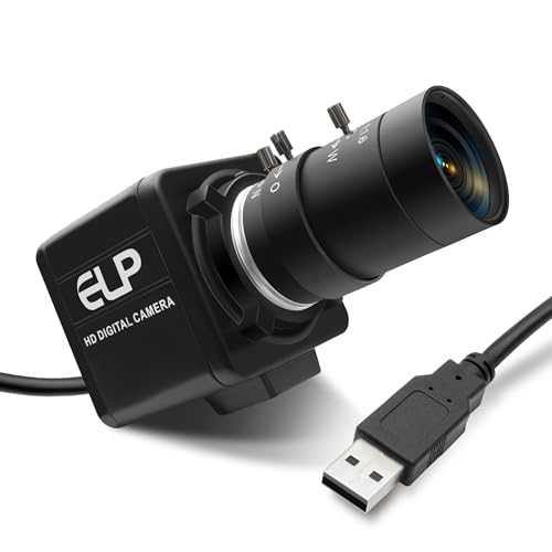 Caméra USB industrielle 8 MP avec zoom optique 10x et objectif varifocal