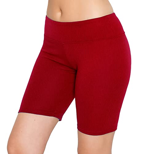 Image of ALWAYS Faux Leather Shorts - High Waist Active Stretch Yoga Short Pants for Women