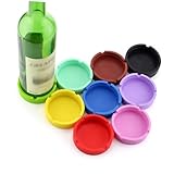 VICASKY 2 Stück Silikon Flaschenuntersetzer rutschfest Stoßfest...