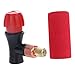 Menolana CO2 Bike Tire Inflator Bike Cylinder Pump Nozzle CO2 Inflator Tool Bicycle Inflatable Head Adapter for Outdoor, Red Sponge Cover