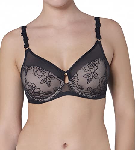 Triumph Damen BH Wild Rose Florale W01 80D Schwarz