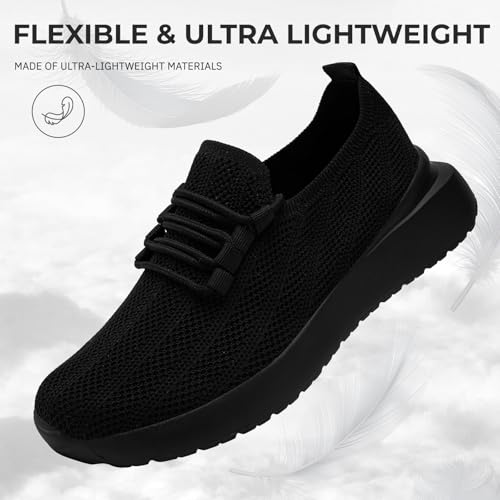 Womens Running Tennis Shoes Slip-On Gym Walking Shoes Breathable Mesh Workout Sneakers Jogging Shopping Work Daily Footwear3