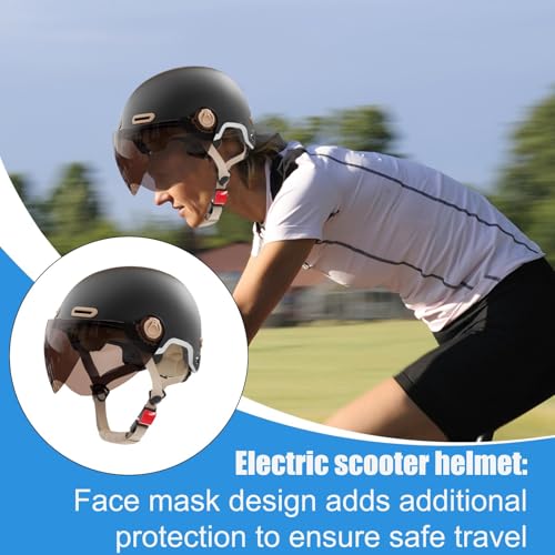 Casque de vélo de montagne réfléchissant protégeant du vent avec ses lunettes - 4
