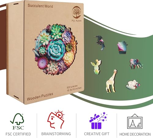 Mys Aurora XTL-DUOROU-K Unique Wooden Jigsaw Puzzles thumb #4