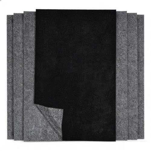 50 Stück Blatt Kohlepapier A4 Papier Schwarz Graphitpapier Pauspapier Transferpapier Pauschpapier Blaupapier Durchschlagpapier Abpauspapier Füllpapier Paper für Papier Holz Leinwan Keramik (schwarz)