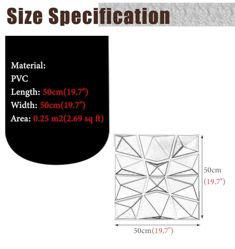 Paneles de pared decorativos 3D para tapar imperfecciones con revestimiento interior de PVC pintable 6
