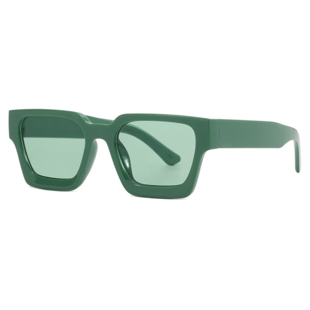 Lunettes de soleil petit rectangle vert pour sublimer votre regard