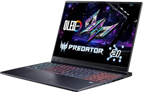 Image of acer Gaming Laptop Predator Helios Neo 16S | Intel Ultra 9 275HX(Up to 5.4 GHz) | 16 inch 2560x1600 OLED 240Hz 500Nits| GeForce RTX 5070Ti | NPU & Copilot | RGB Backlit Keyboard (32GB DDR5 | 1TB SSD)