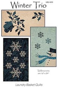 Laundry Basket Quilts, Winter Trio - Traditional Quilt Pattern