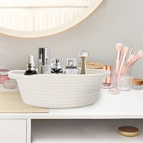 Mxmhome 3 Piece Baskets For Organizing - Woven Baskets For Storage, Cotton Rope Storage Baskets, Baskets For Shelves, Baby Nursery, Dog Toy Baskets, Cat Toy Box, Bathroom Organization Bin #TOP6