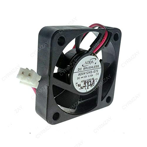 CYRMZAY Compatible para ADDA AD0412HS-G70 12V 0.1A 40 * 40 * 10MM 4CM 2Pin Ventilador