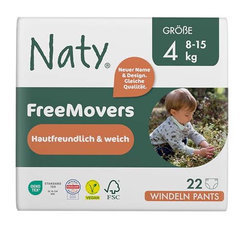 Naty FreeMovers Baby Pants Windeln | Windelhöschen zertifiziert...