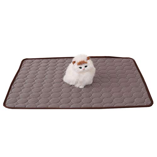 POPETPOP Pet Summer Cooling Mat Medium 23.6X20.5 Inch Dog Bed Mat Breathable Foldable Cooling Pad for Dogs Cats Indoor Outdoor Use - Image 2