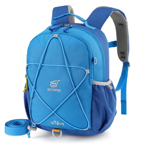 SKYSPER Kinderrucksack 9L Wanderrucksack Kinder mit Brustgurt...