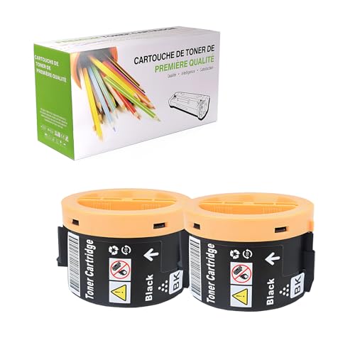 TenFenk Compatible Reemplazo Cartucho De Tóner Para Xerox 3045 106R02181 106R02183 Para Uso Con Xerox Phaser 3010 3040 3040B Workcentre 3045 3045B Impresora,(Negro-2300 Páginas),2 pack ⭐
