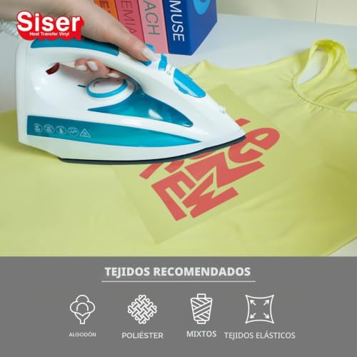 Miniatura 4 de Siser Ecostretch Rojo Vivo 30 Cm X 0,5 M, Vinilo Termotransferible Termoadhesivo Para La Personalización De Ropa Y Ropa Deportiva, Material Para Hobby Creativo