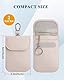 Teskyer 2 Stück Faraday Tasche für Autoschlüssel, Keyless Go Schutz, Autoschlüssel Schutz, Signalblocker-Tasche, RFID Schutz Autoschlüssel für Autoschlüssel, Beige