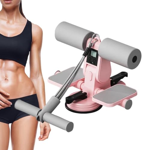 Appareil sit-up portatif avec ventouse et corde de traction pour entraînement abdominal à la maison