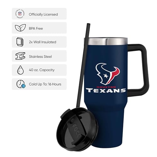 Image of FOCO NFL unisex-adult NFL Team Logo Insulated Travel Mug 40oz XL Tumbler