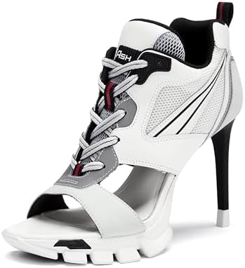 Ash toxic hi heel sneakers black