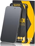 [2 Pack] Matte Glass Screen Protector Designed for iPhone 15, Anti-Glare, Anti-Fingerprint, Install Frame, 9H Tempered Glass