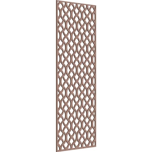 Image of Resort Decorative Pierced Fretwork Wood Wall Panels, 31 3 /8 inchW x 79 3 /8 inchH x 3 /8 inchT, Walnut