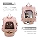Soperwillton Women Backpack Purse PU Leather Anti-theft Fashion Shoulder Bag Travel Backpack Set 3pcs