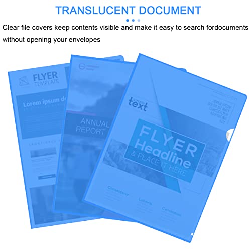 Raccoglitore in plastica, 30 pezzi, formato A4