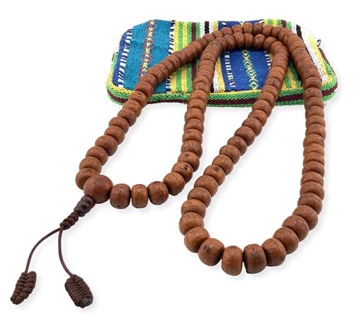 Healing Lama™ Genuine Bodhi Seed Mala. Premium Nepalese 108 Phoenix Seed Beads Prayer Japa Mala Necklace for Meditation. Blessed and Enerzized.3