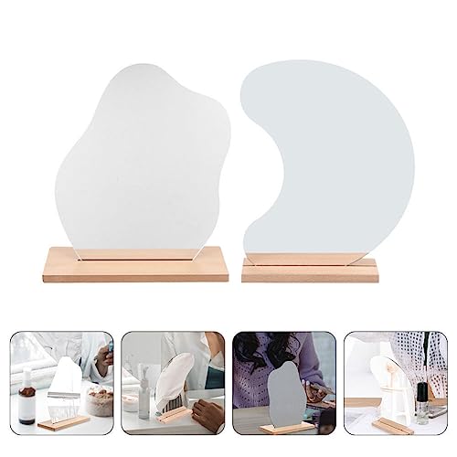Espejo de Maquillaje Irregular para Escritorio 2 Piezas miniatura 7