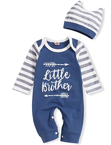 Image of Rutoe Newborn Baby Boy Romper Stripe Sleeve Outfits Jumpsuit Baby Boy Summer Clothes One Piece Romper
