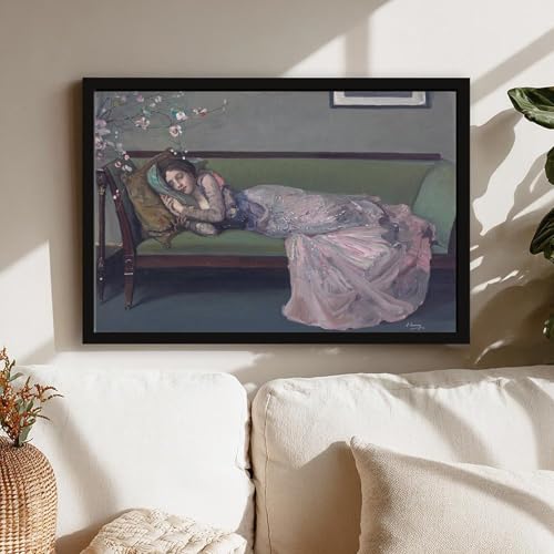 Tableau prete a suspendre John Lavery The Green Sofa pour mur vide sans charme - 7