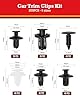 YOOPIN 200PCS Car Body Trim Clips Kit, Universal Plastic Rivets Mounting Set, 6 Sizes Car Trim Clips Plastic Fasteners, Automotive Trim Fixings for Trunk and Maintenance #1